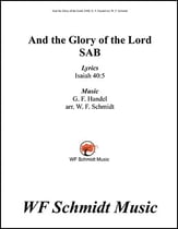 And the Glory of the Lord SAB choral sheet music cover